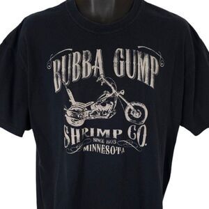 Bubba Gump T Shirt Mens Size XL Black Shrimp Co Minnesota I Ate Some